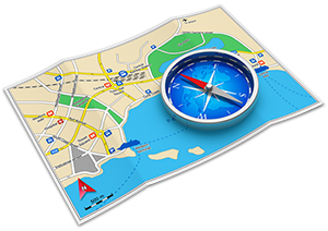 Map With Compass